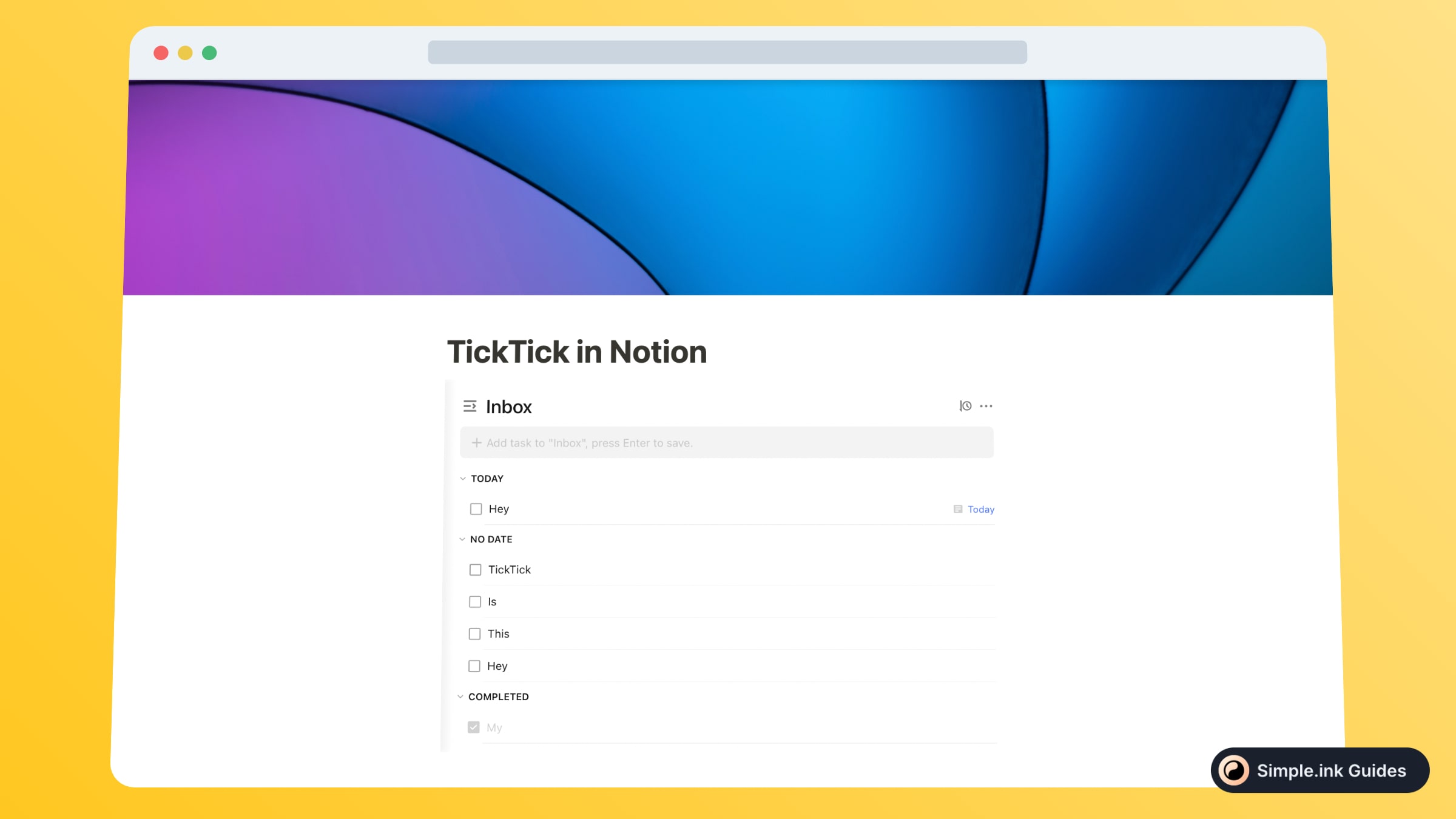 how to embed ticktick in notion